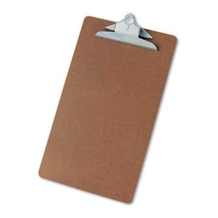 Universal Universal Hardboard Clipboard, 1-1/4" Capacity, Holds 8-1/2w x 14h, Brown UNV40305***